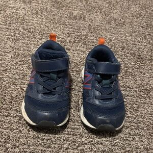 New Balance Kids Navy and Red Sneakers